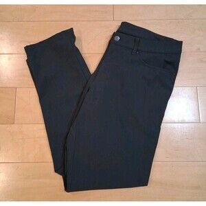 Lululemon Commision Pants Classic Fit ABC Warpstreme 34x32.5 Obsidian M5AEYS